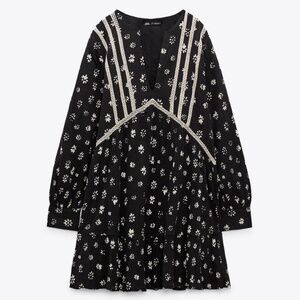Zara Babydoll lined boho dress
